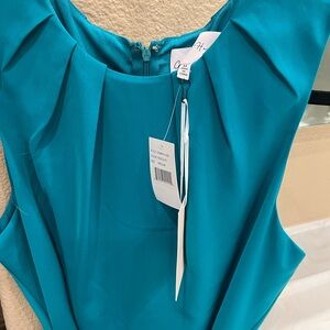 Charlie Holiday Teal Sleeveless Jumpsuit